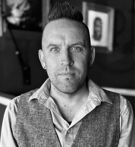 Chris Hull BW Photo Landlines Tattoo Company Tattoo Shop Tattoo Artist Custom Tattoos Walk-in Tattoos Piercings